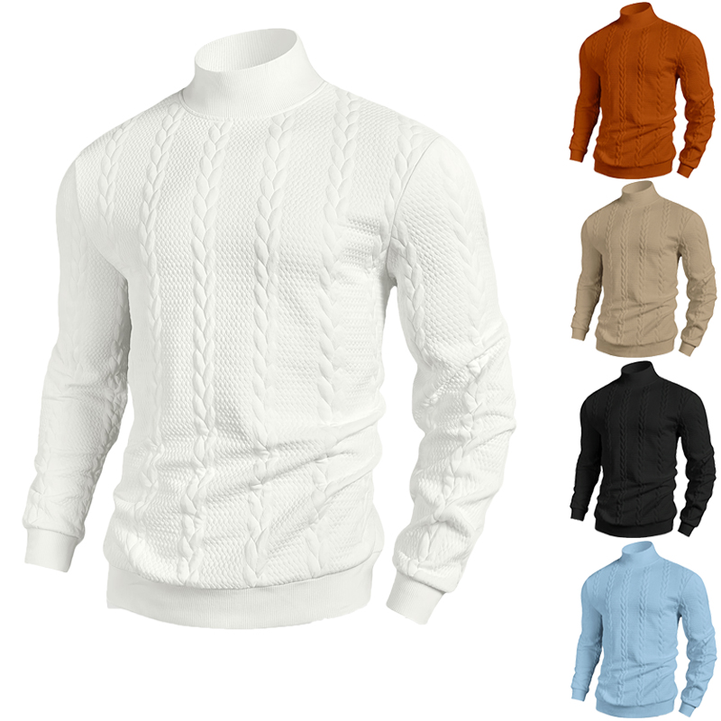 Turtleneck Sweater Men - 2025 automne/hiver nouveaux hommes européens et