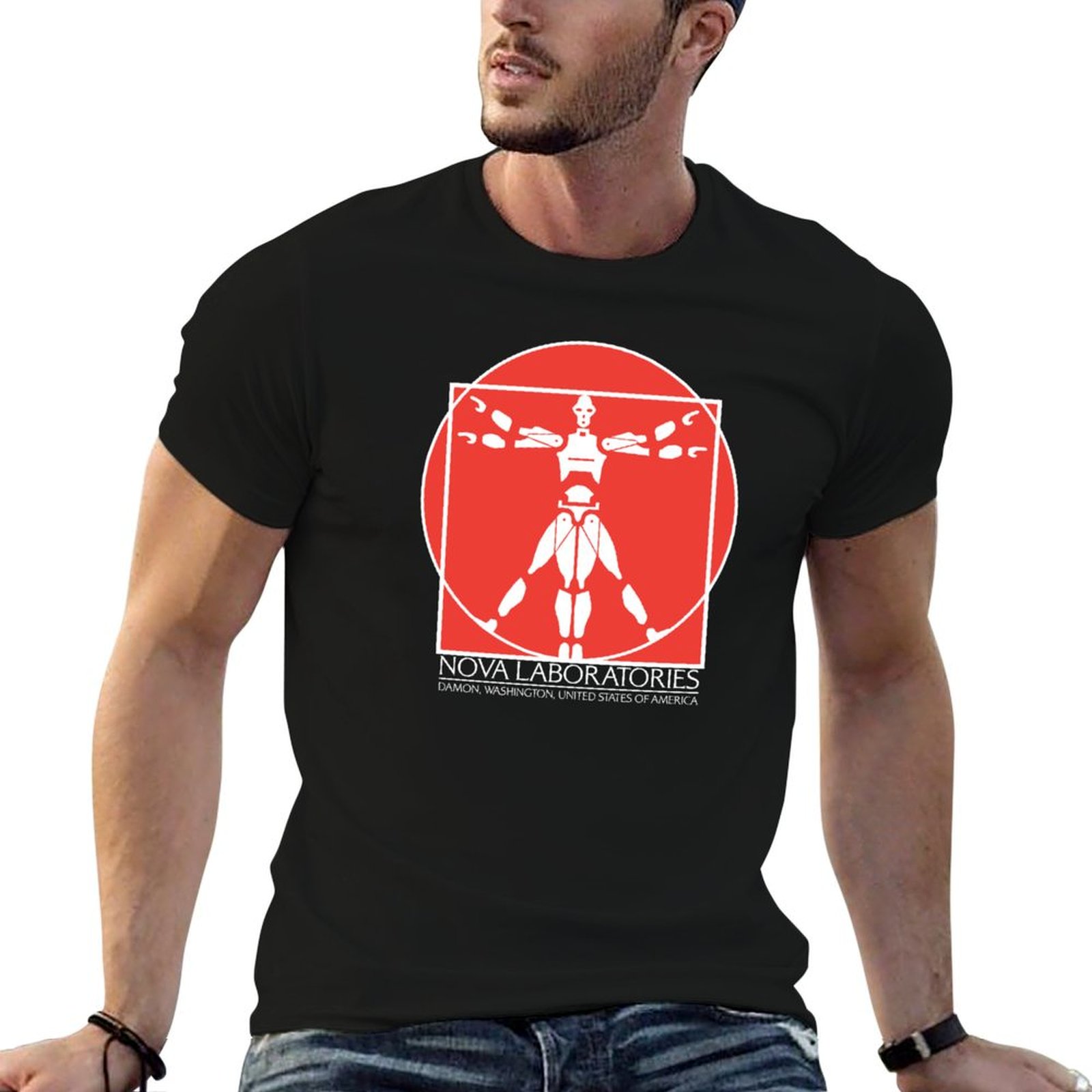 Men'S Fashion Nova - Nova Laboratories Text 02 T-Shirt Mode