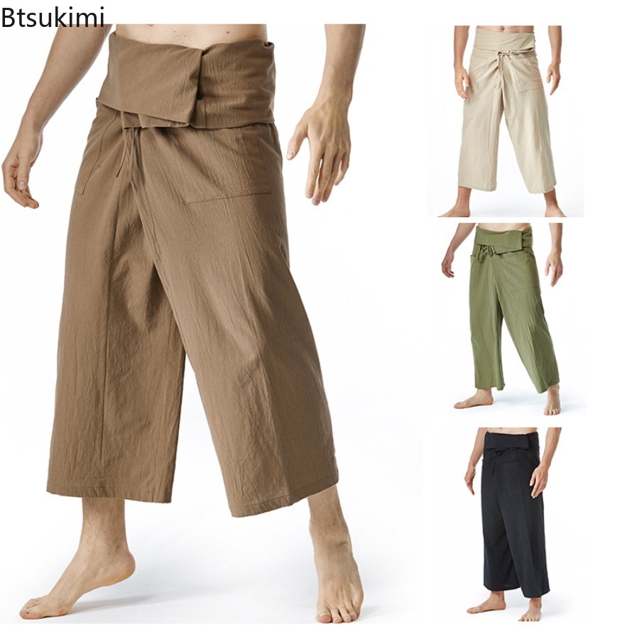 Mens Fashion Trends 2026 - Nouveau pantalon thaïlandais de pêcheur pour