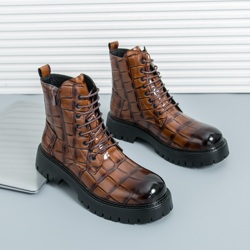 Men'S Fashion Brand - Été hommes mode Chelsea bottes noir