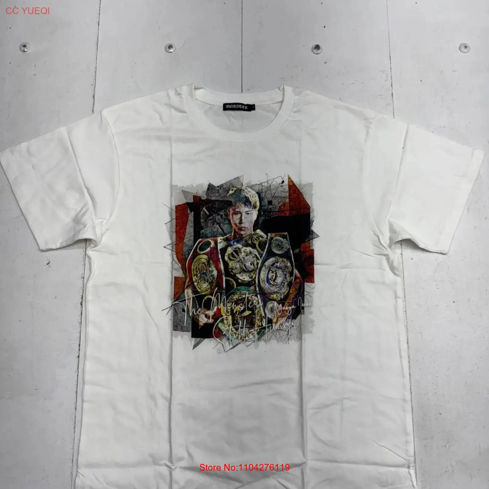 Xl Men'S Fashion - Monster Naoya Inoue T-shirt imprimé blanc