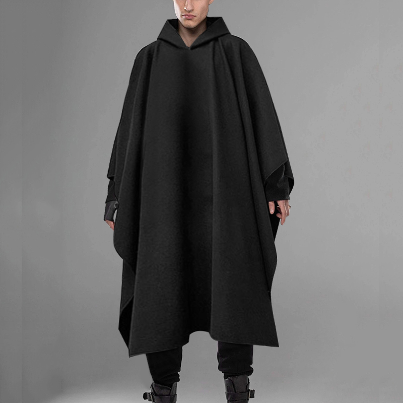 Mens Fashion Poncho - INCERUN mode hommes Cape manteaux à