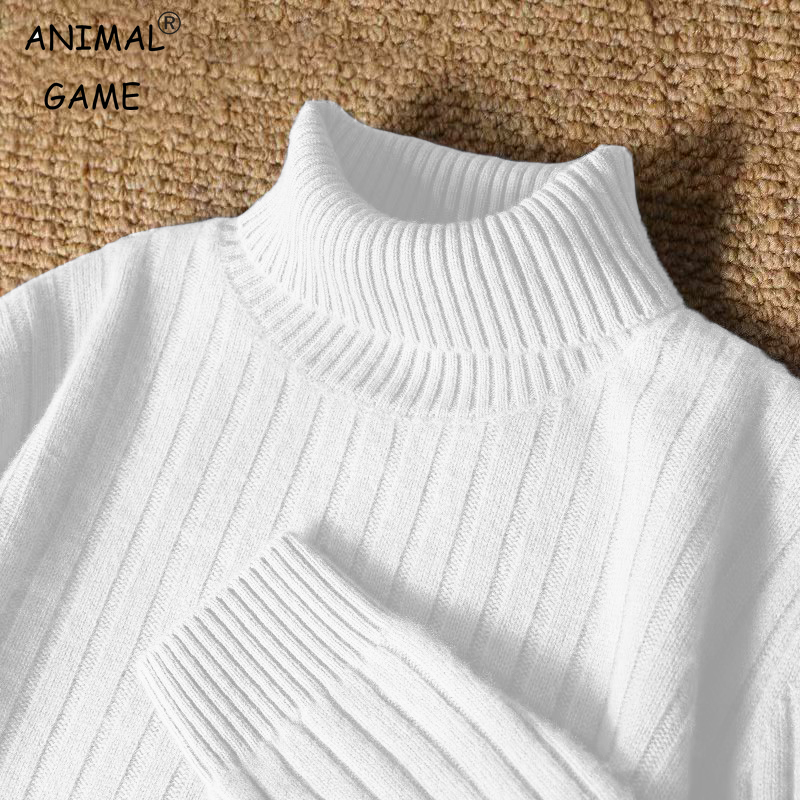 Turtleneck Sweater Men - Jeu d'animaux hommes Long col roulé