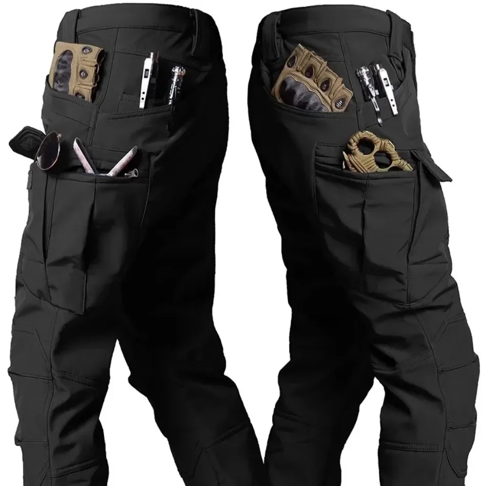 Jacket Mens Fashion - Pantalon cargo tactique en polaire imperméable