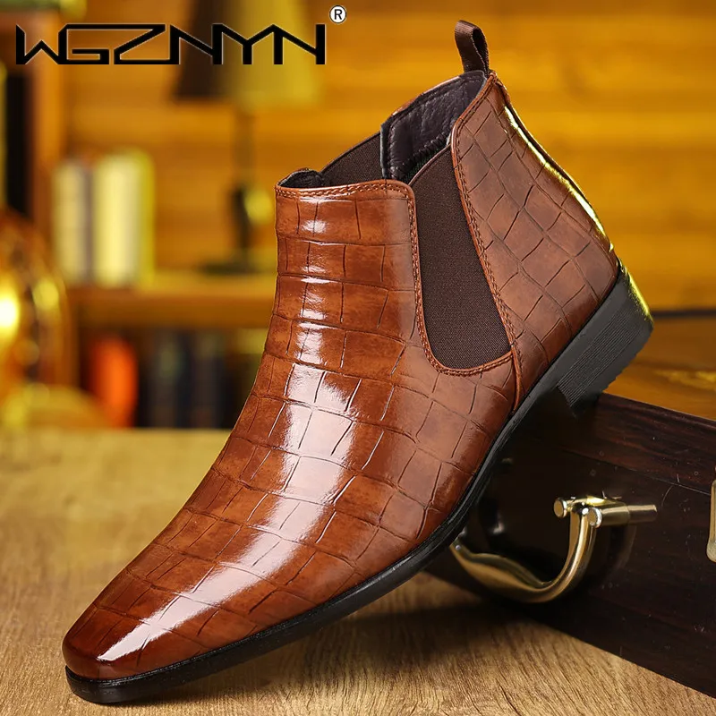 Men'S Fashion Formal - Bottines Chelsea de luxe pour hommes,