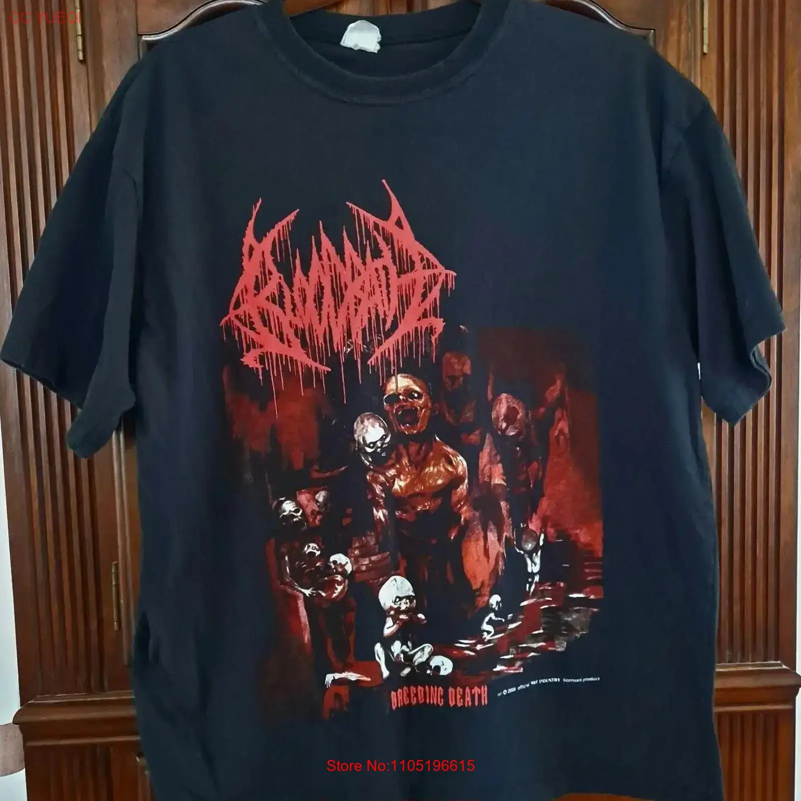 Xl Men'S Fashion - BLOODBATH élevage mort t-shirt noir XL