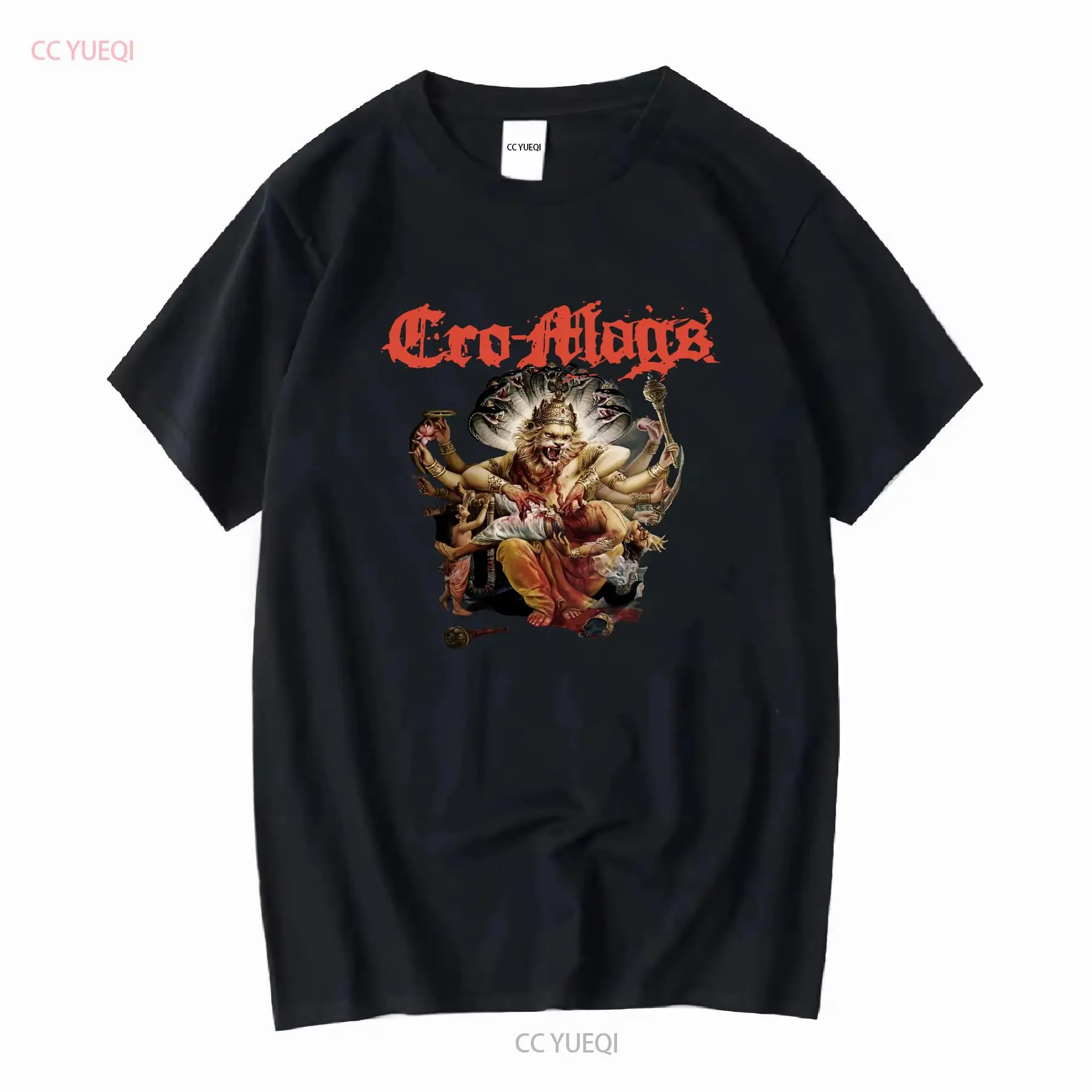 Men'S Fashion Mag - Cro Mags groupe musique noir t-shirt
