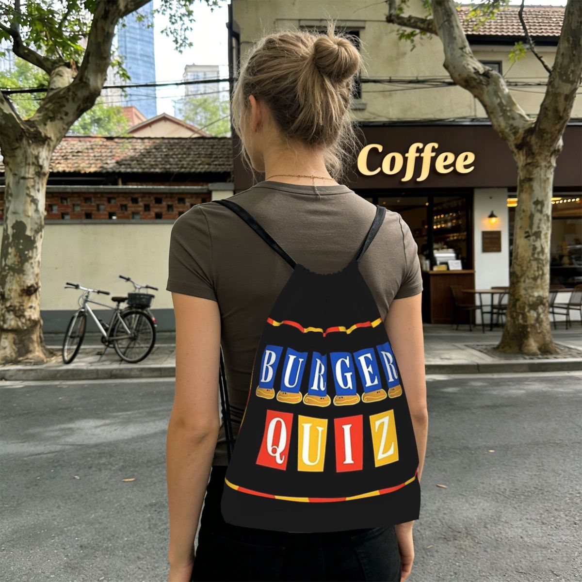 Men'S Fashion Quiz - Burger Quiz Nouveaux sacs à dos
