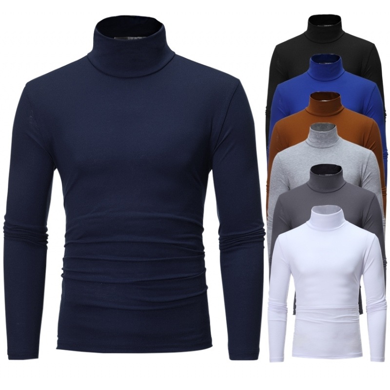 Turtleneck Sweater Men - Pull à col roulé tricoté de