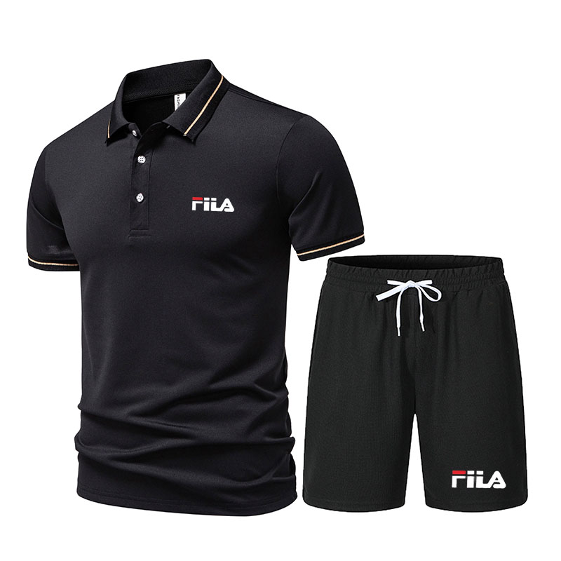 Men'S Fashion Polo Shirt - Ensemble sportif 2 pièces pour homme,