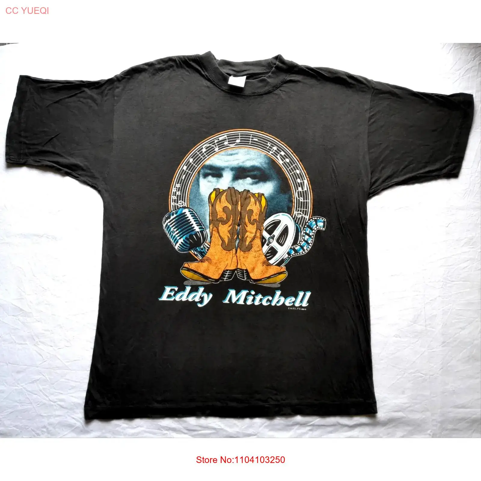 Xl Men'S Fashion - T-shirt vintage original et rare EDDY