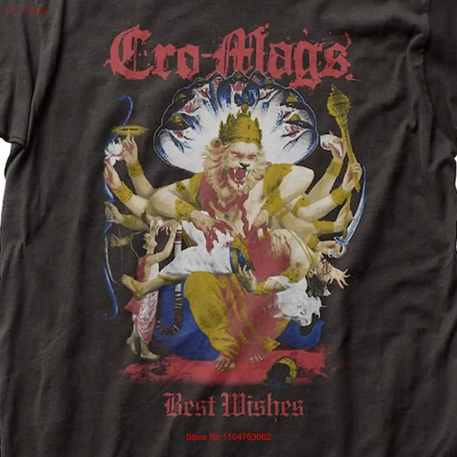 Men'S Fashion Mag - T-shirt Rare Cro Mags Band Tour