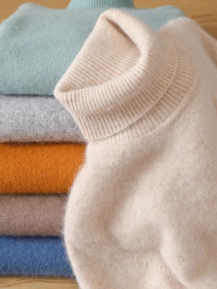 Turtleneck Sweater Men - Pull en cachemire et velours de