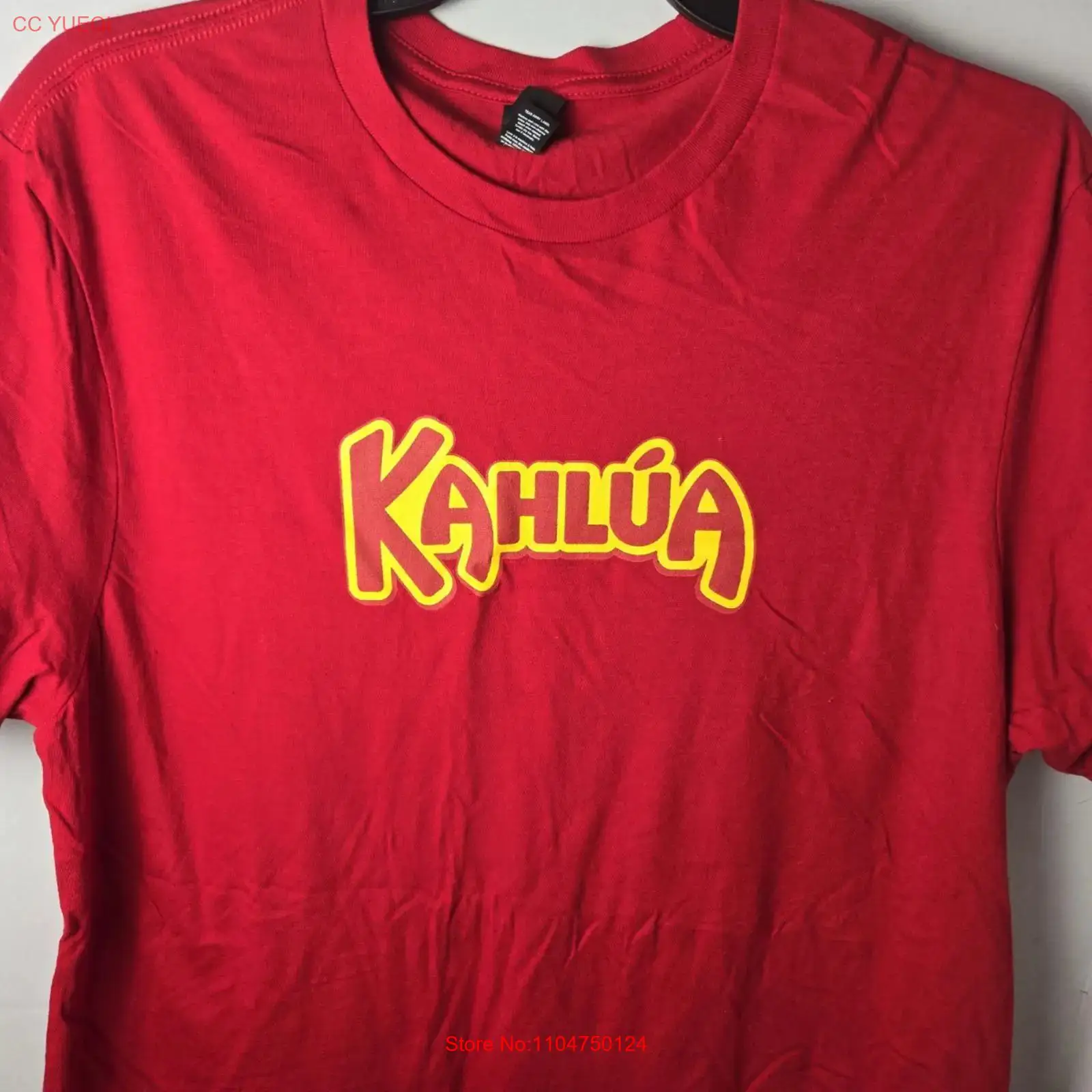 Xl Men'S Fashion - T-shirt Kahlua Taille XL Rouge Vintage