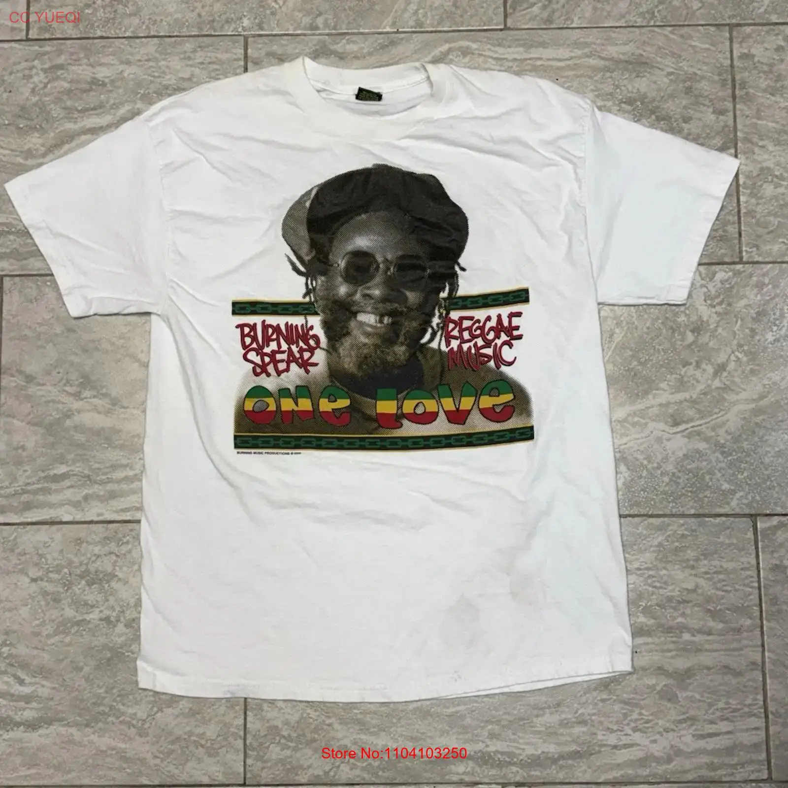 Xl Men'S Fashion - T-shirt vintage 1996 Burning Spear XL,