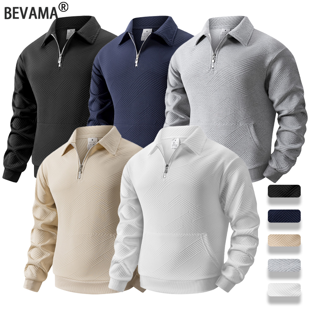 Turtleneck Sweater Men - Sweat-shirt décontracté à manches longues et