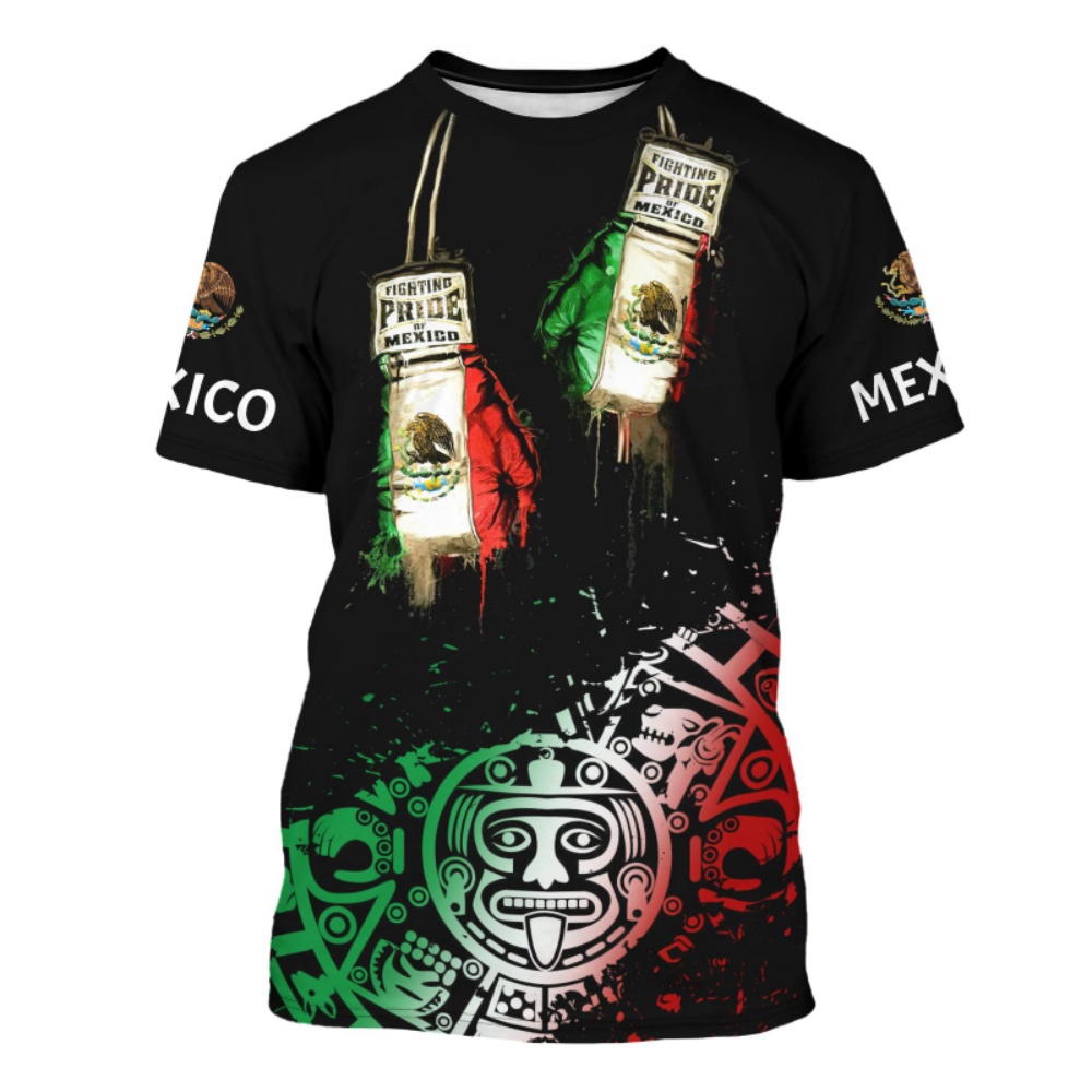 Mens Fashion Mexico - Moto 3d imprimé hommes T-shirt mode