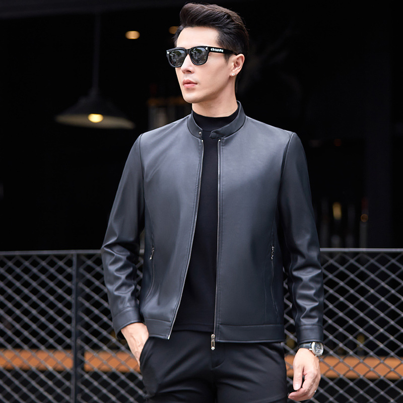 Jacket Mens Fashion - Nouvelle veste en cuir Haining pour