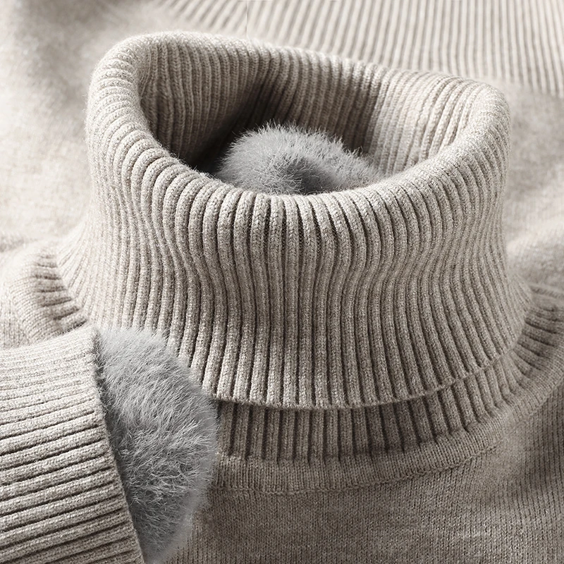 Turtleneck Sweater Men - Sweat-shirt à col roulé pour hommes,