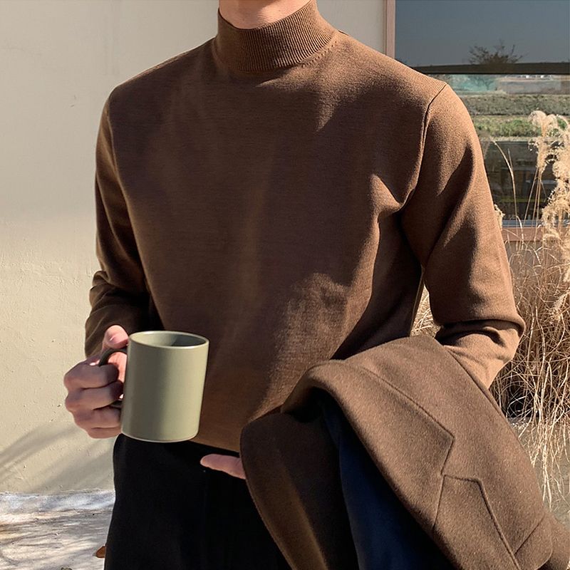 Pull à col roulé pour hommes,  - Turtleneck Sweater Men avis et prix