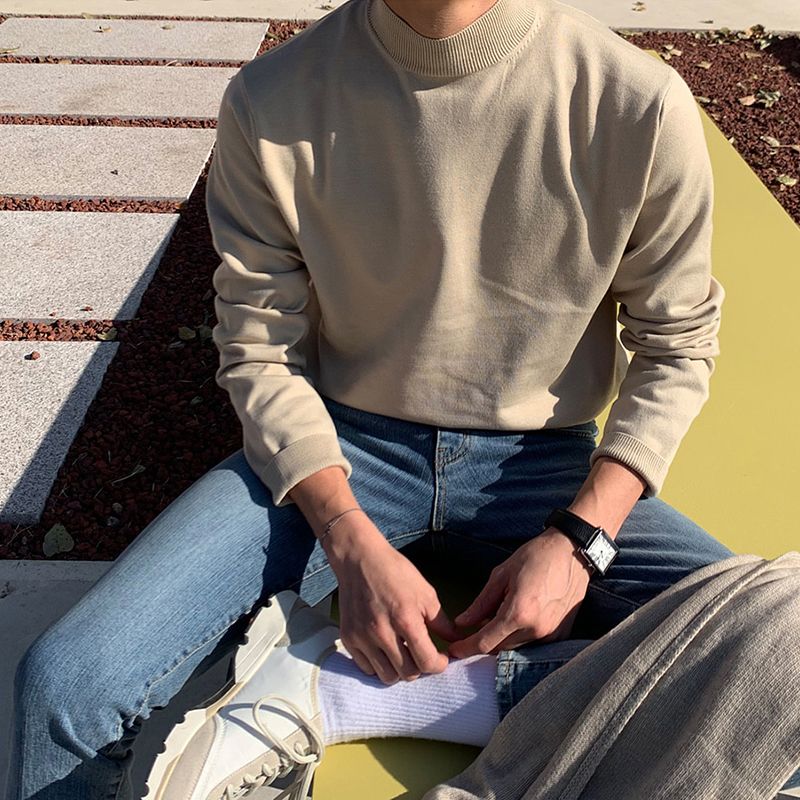 Pull à col roulé pour hommes,  - Turtleneck Sweater Men avis et prix