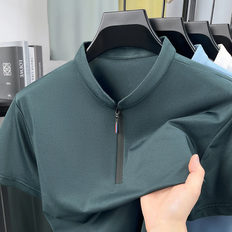 Polo pour homme à manches cour - Mens Fashion Quarter Zip avis et prix