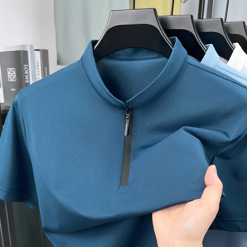 Polo pour homme à manches cour - Mens Fashion Quarter Zip avis et prix