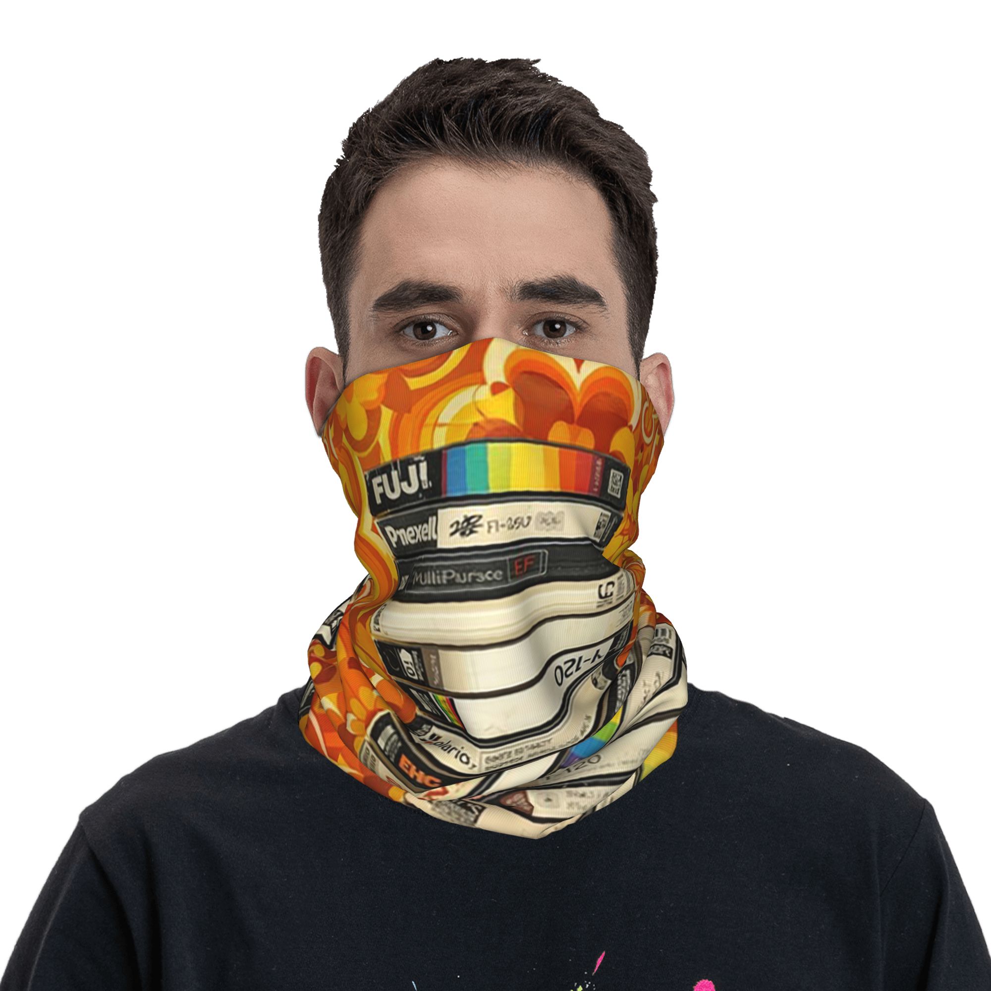 Cache-cou imprimé avec motifs  - Men'S Fashion 70S avis et prix