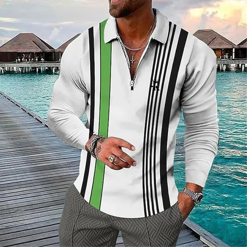 Hommes Polo Zip Polo extérieur - Mens Fashion Quarter Zip avis et prix