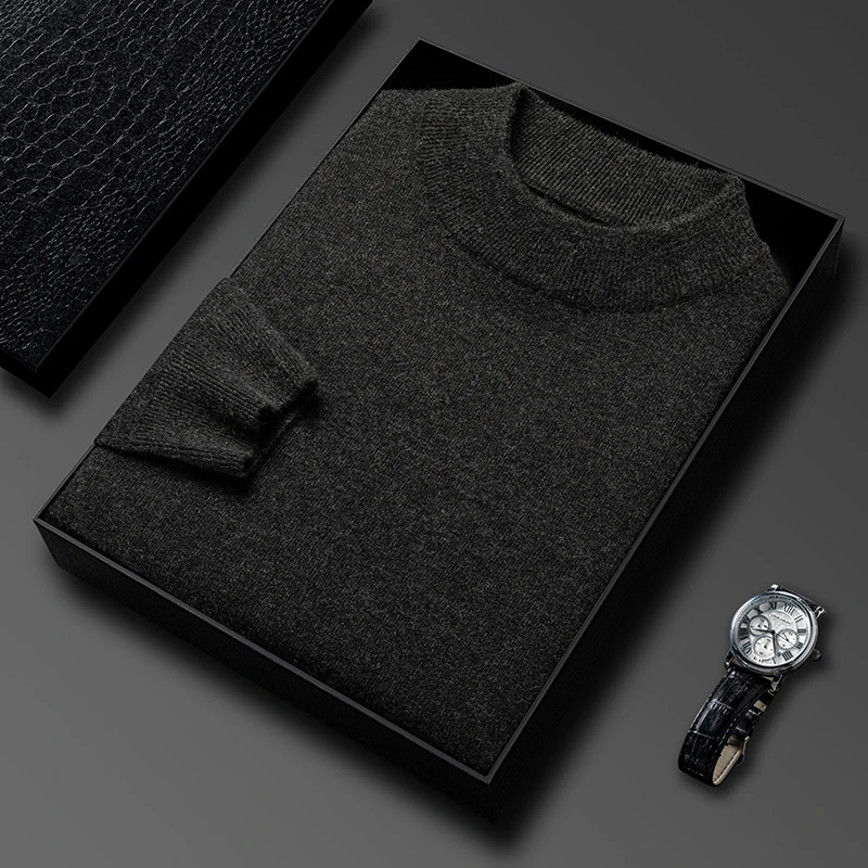 Pull en tricot demi-col roulé  - Turtleneck Sweater Men avis et prix