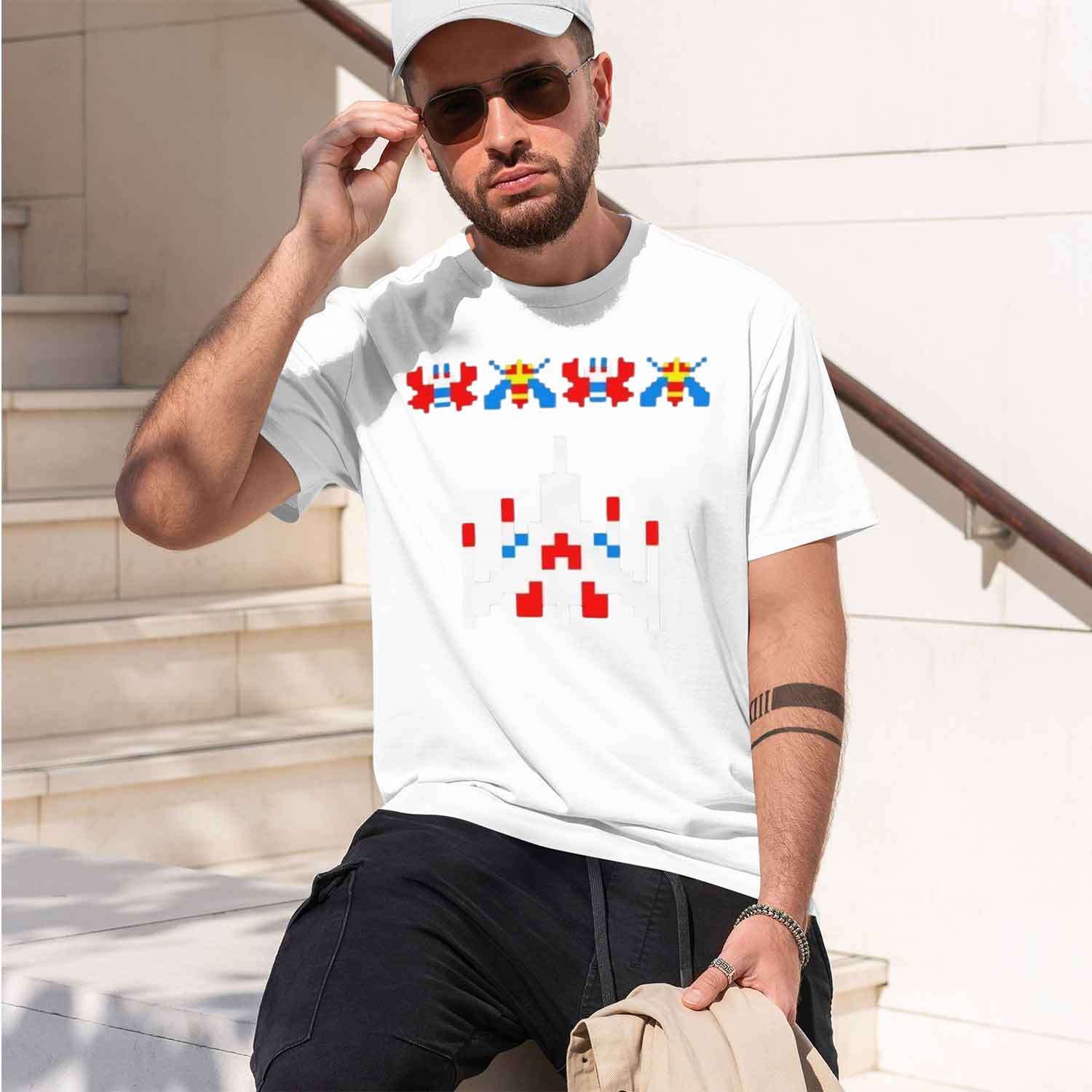 T-shirt vintage Galaga Invader - Men'S Fashion 70S avis et prix
