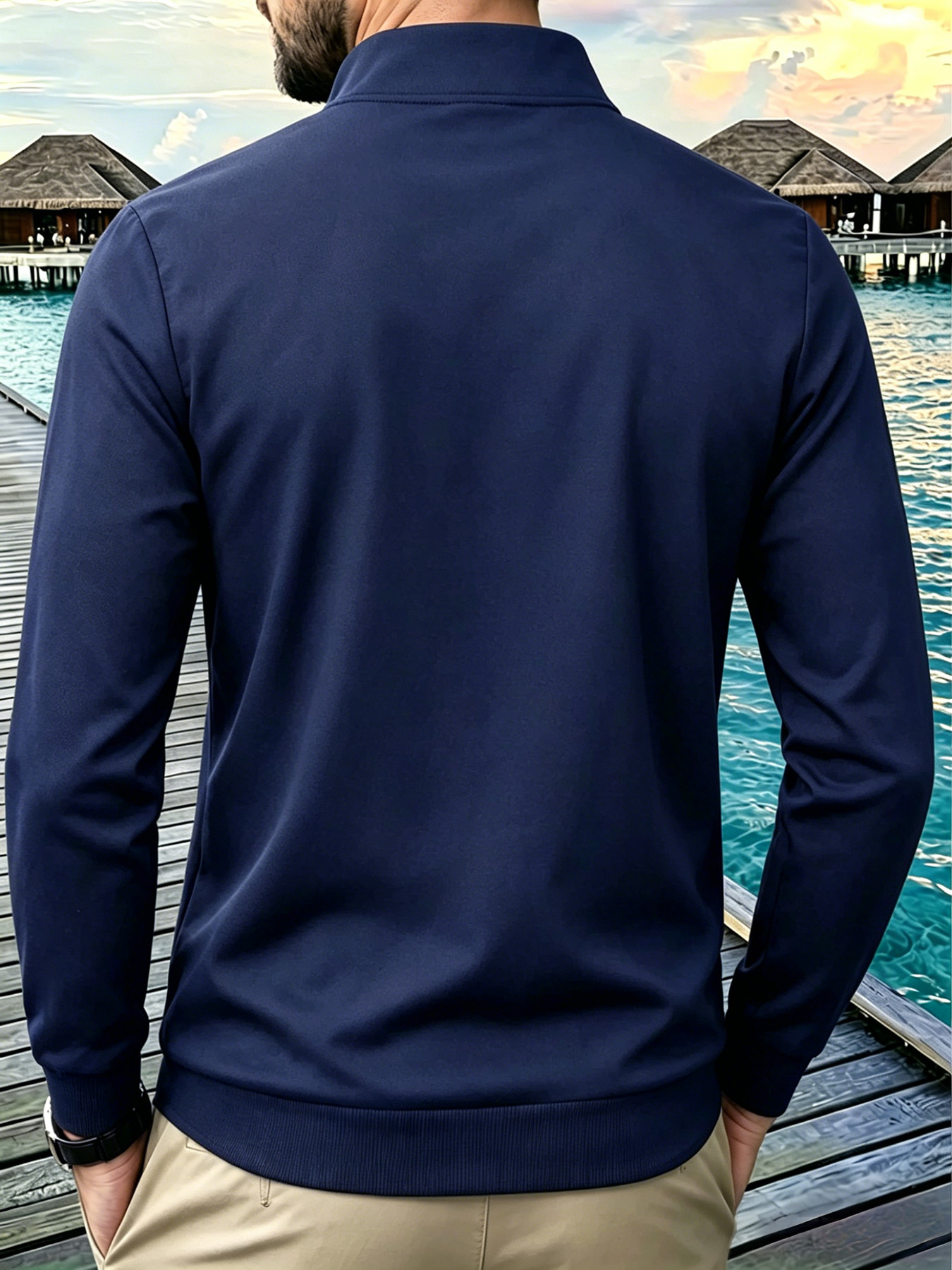 Lot de 2 sweat-shirts pour hom - Mens Fashion Quarter Zip avis et prix