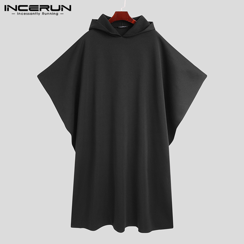 INCERUN mode hommes Cape mante - Mens Fashion Poncho avis et prix