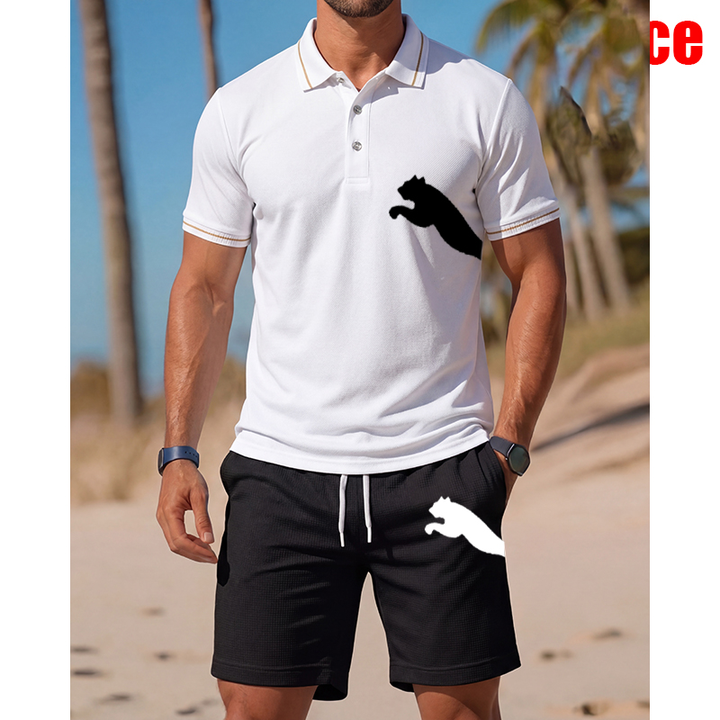 Ensemble Polo et Short Décontr - Men'S Fashion Polo Shirt avis et prix