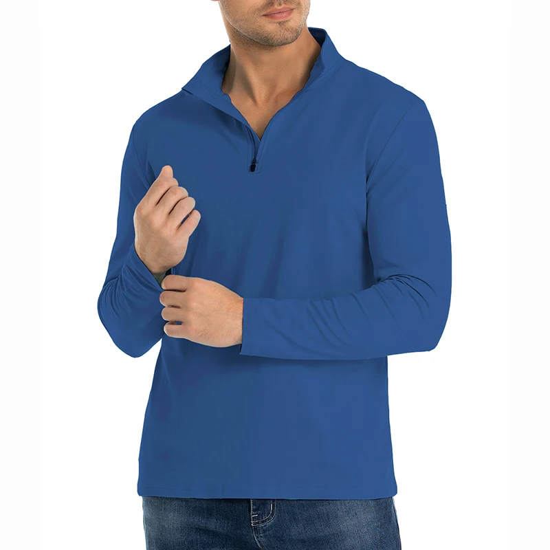 Chemise à manches longues pour - Mens Fashion Quarter Zip avis et prix