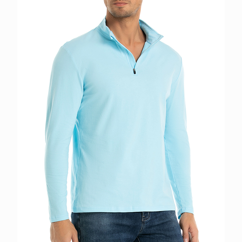 Chemise à manches longues pour - Mens Fashion Quarter Zip avis et prix