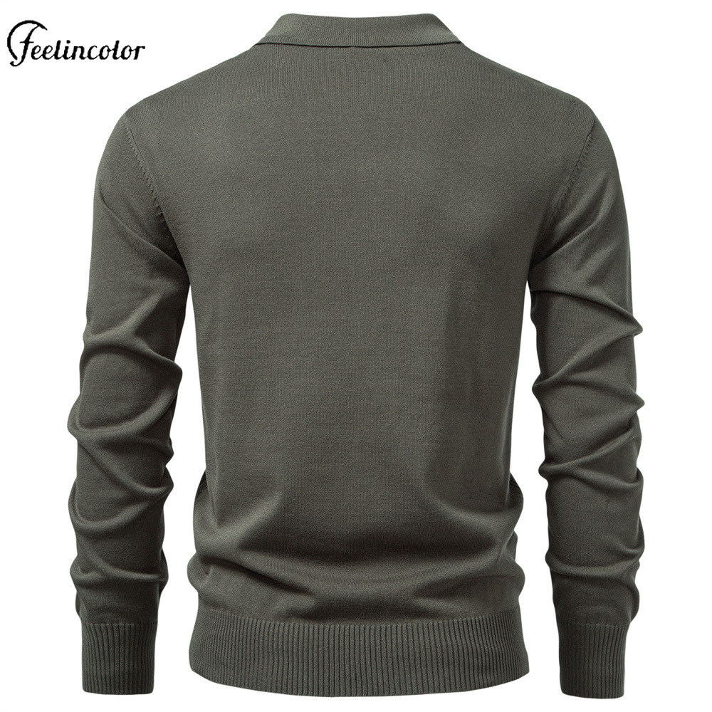 Polo vert Olive pour hommes, f - Mens Fashion Quarter Zip avis et prix