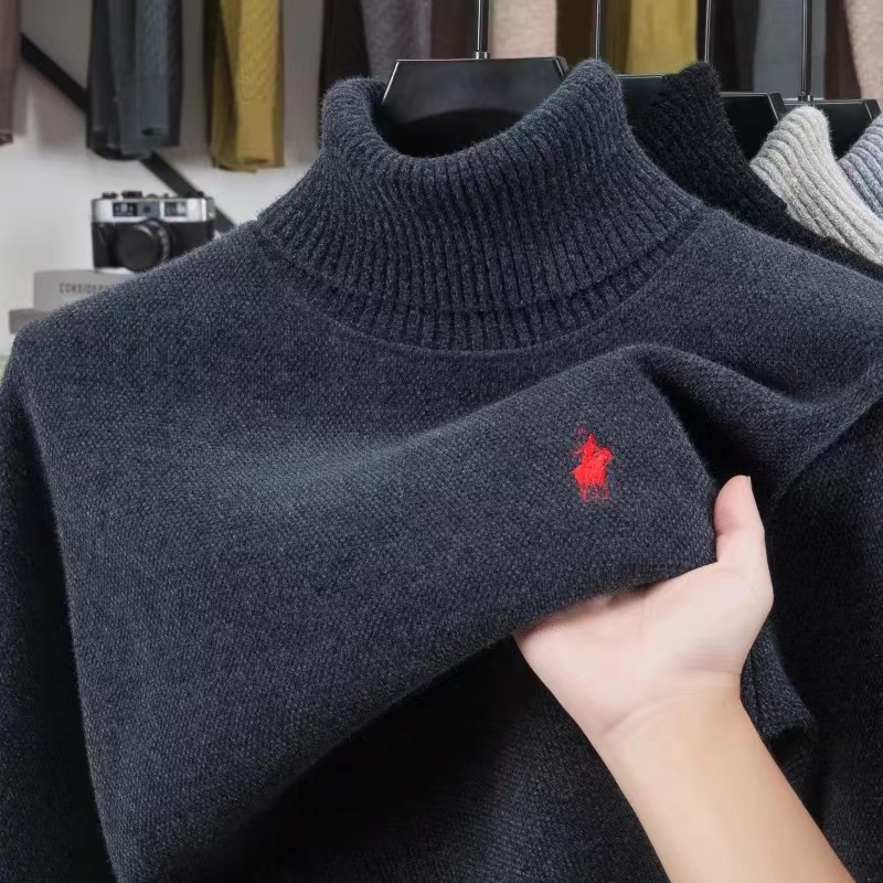Pull en velours de marque haut - Turtleneck Sweater Men avis et prix