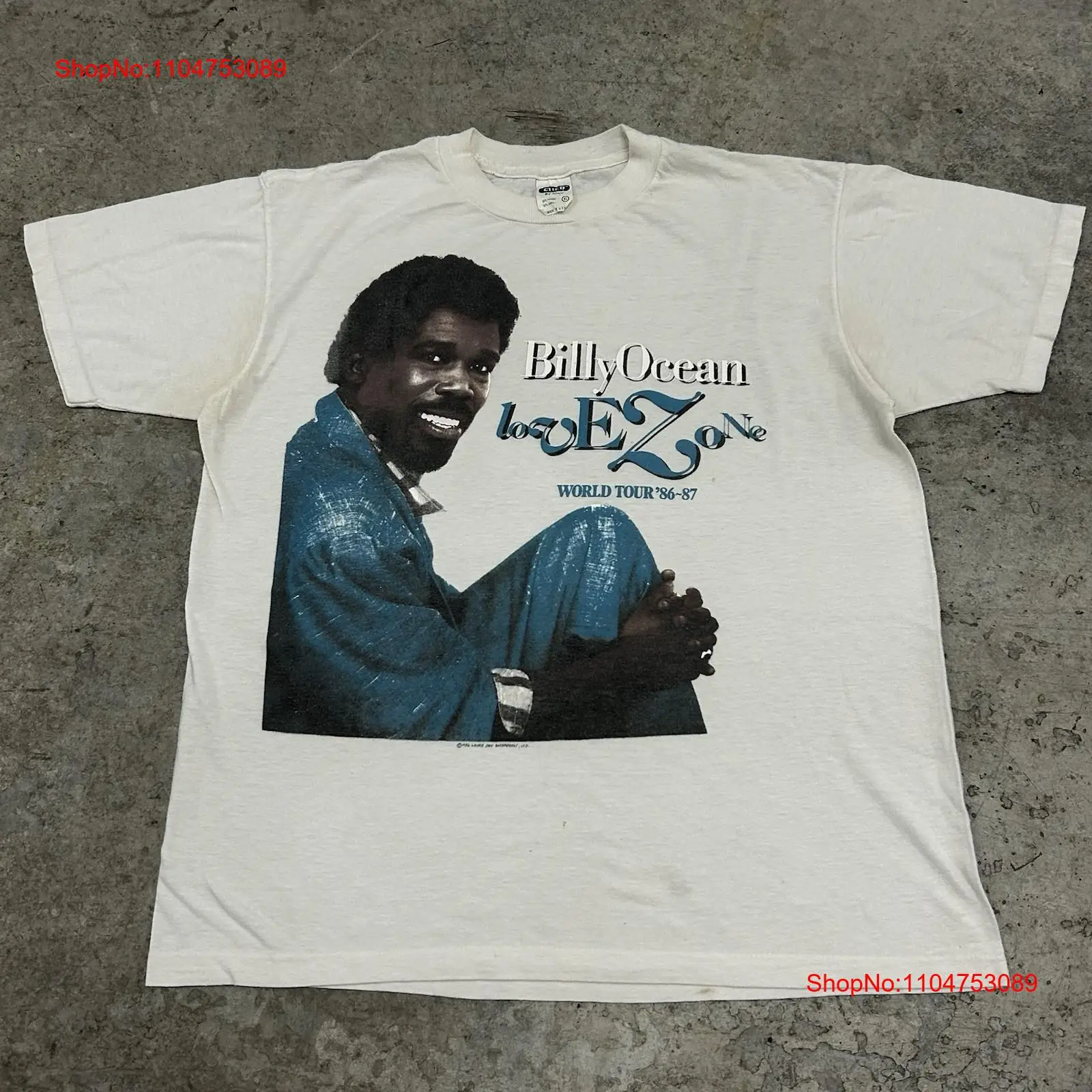 Vintage années 80 Billy Ocean  - Xl Men'S Fashion avis et prix