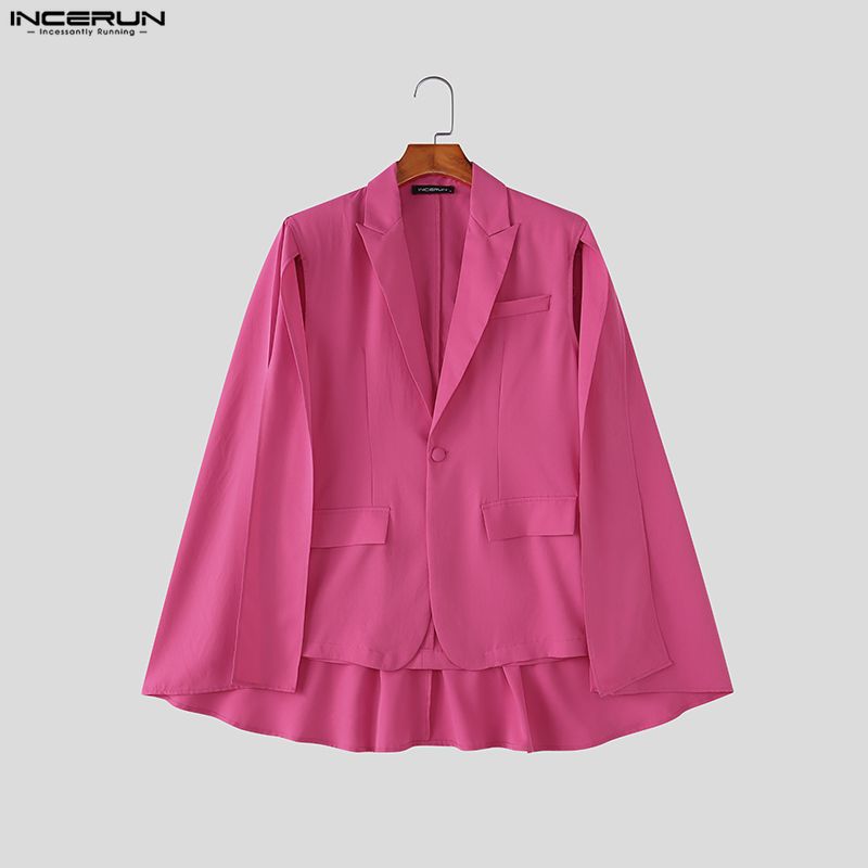 INCERUN Blazer irrégulier pour - Mens Fashion Poncho avis et prix