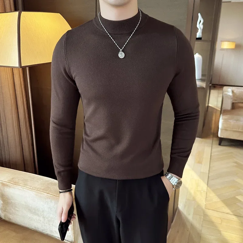 Pull tricoté à manches longues - Turtleneck Sweater Men avis et prix