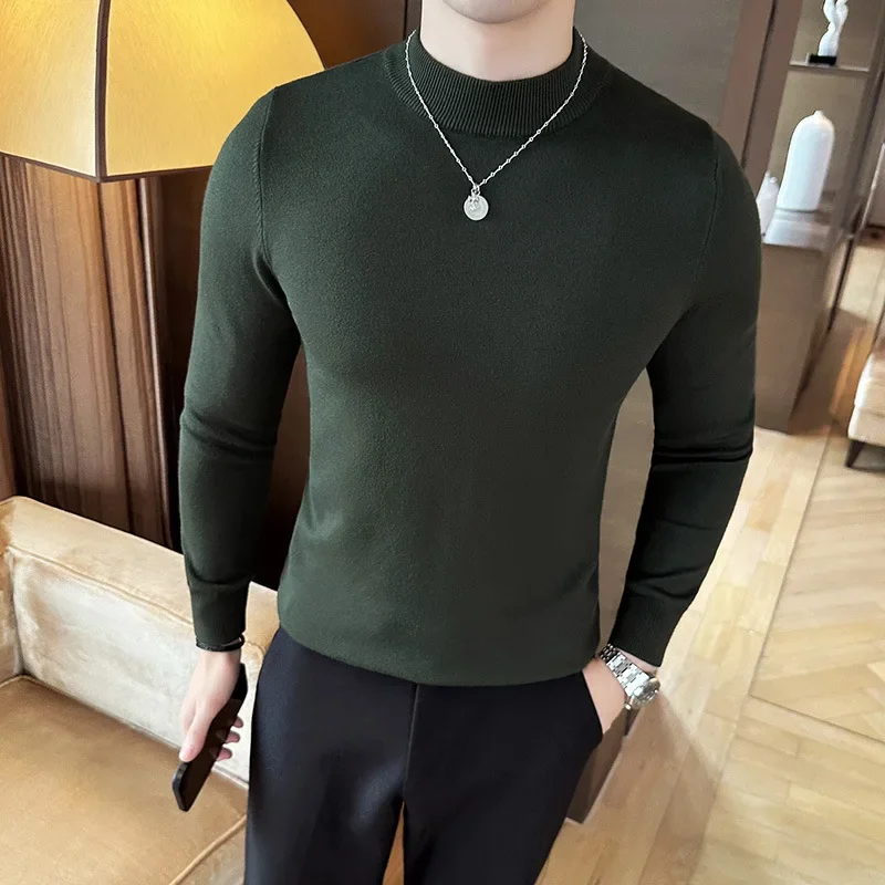Pull tricoté à manches longues - Turtleneck Sweater Men avis et prix