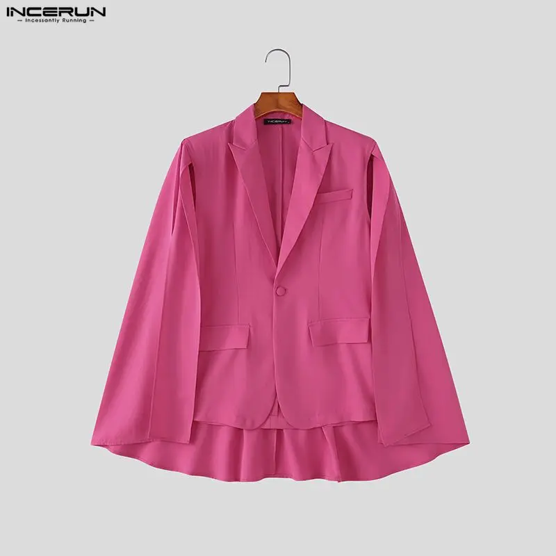INCERUN Blazer irrégulier pour - Mens Fashion Poncho avis et prix