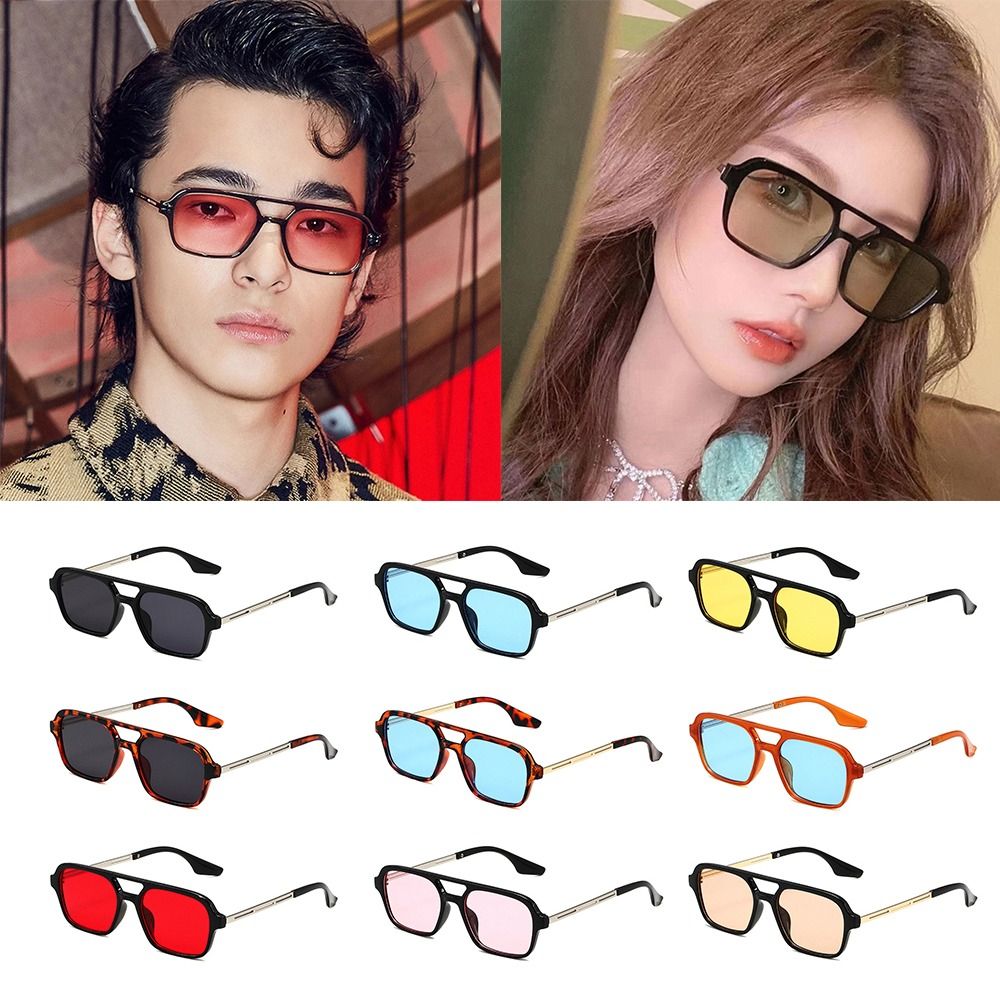Lunettes de soleil carrées à l - Men'S Fashion 70S avis et prix