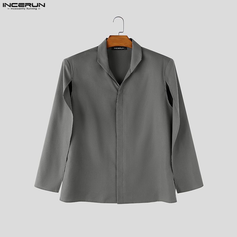 INCERUN Chemise Homme Couleur  - Mens Fashion Poncho avis et prix