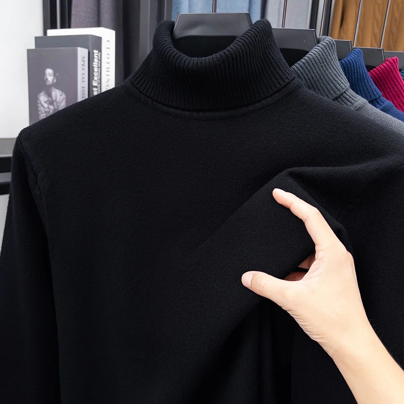 Automne hommes haute qualité t - Turtleneck Sweater Men avis et prix