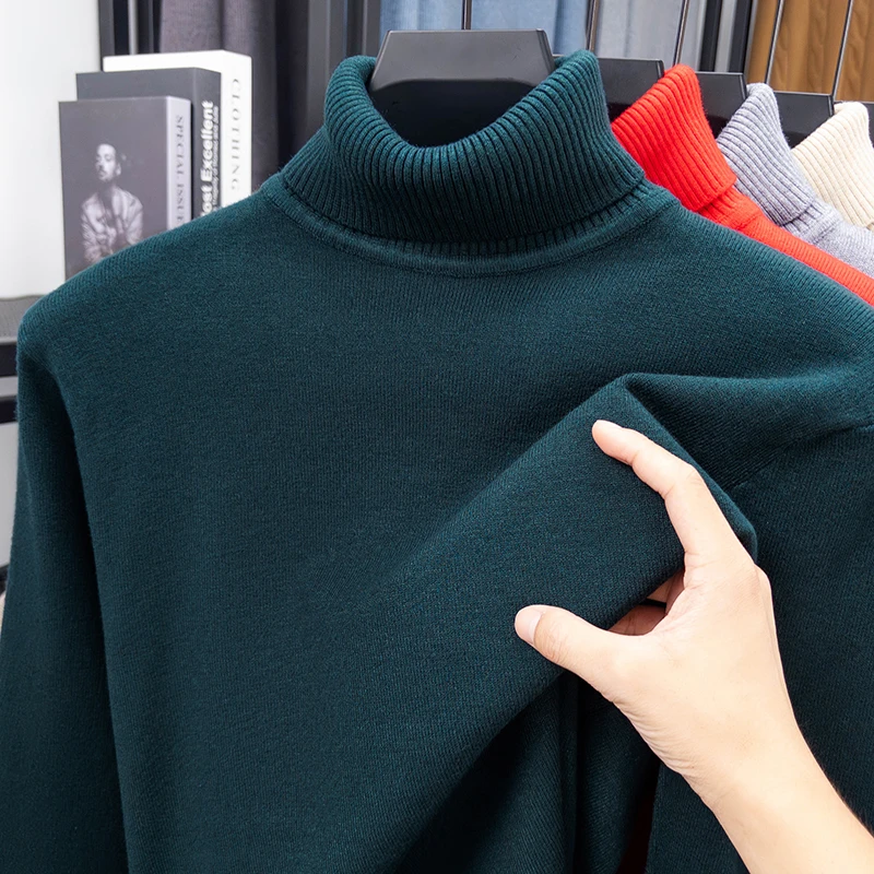 Automne hommes haute qualité t - Turtleneck Sweater Men avis et prix