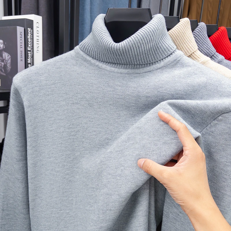 Automne hommes haute qualité t - Turtleneck Sweater Men avis et prix