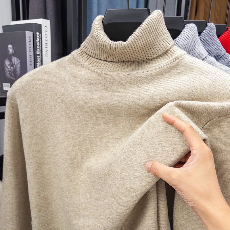 Automne hommes haute qualité t - Turtleneck Sweater Men avis et prix
