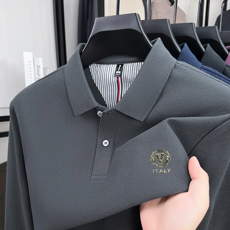 Polo à manches longues pour ho - Men'S Fashion Polo Shirt avis et prix